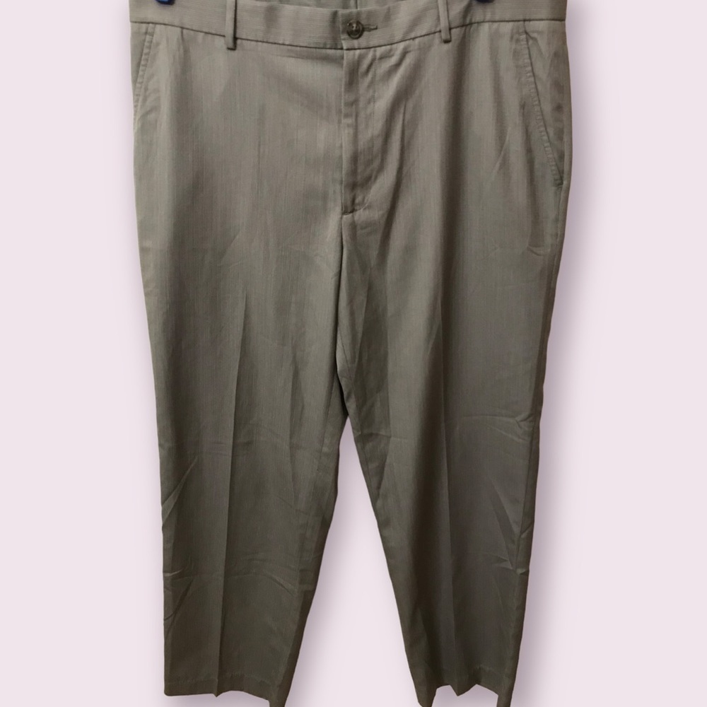 Perry Ellis Mens Classic Fit Flat Front Chino Trousers Casual Slacks Pants 36X32
